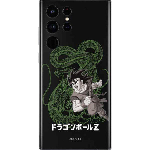 Dragon Ball Z Goku and Shenron Galaxy S22 Ultra Skin