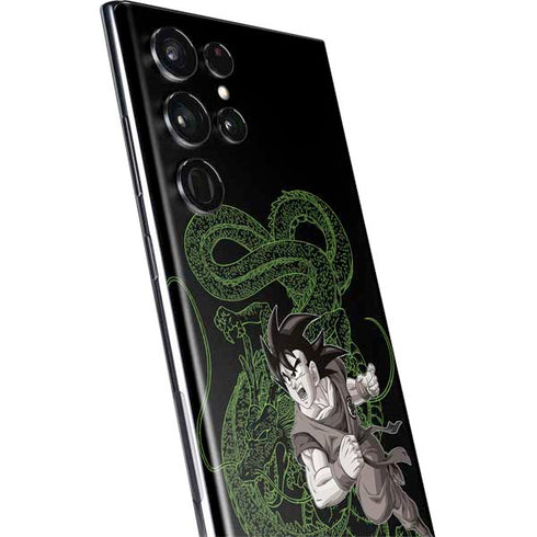 Dragon Ball Z Goku and Shenron Galaxy S22 Ultra Skin