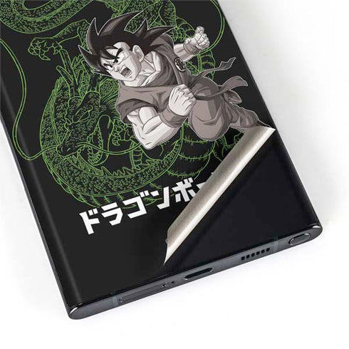 Dragon Ball Z Goku and Shenron Galaxy S22 Ultra Skin
