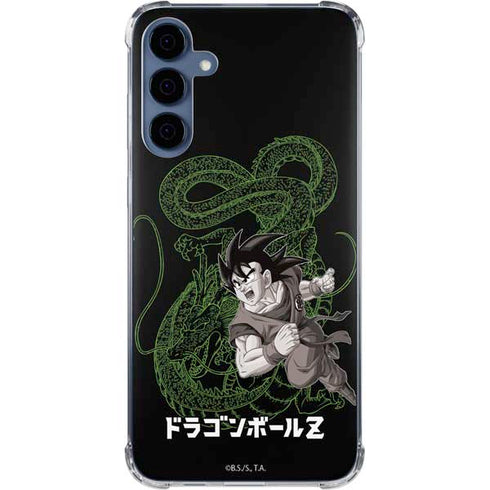 Dragon Ball Z Goku and Shenron Galaxy S24 Clear Case