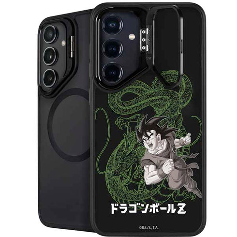 Dragon Ball Z Goku and Shenron Galaxy S25 Kickstand Case