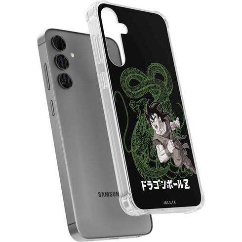 Dragon Ball Z Goku and Shenron Galaxy S24 Plus Clear Case