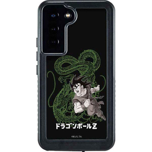 Dragon Ball Z Goku and Shenron Galaxy S24 Plus Waterproof Case
