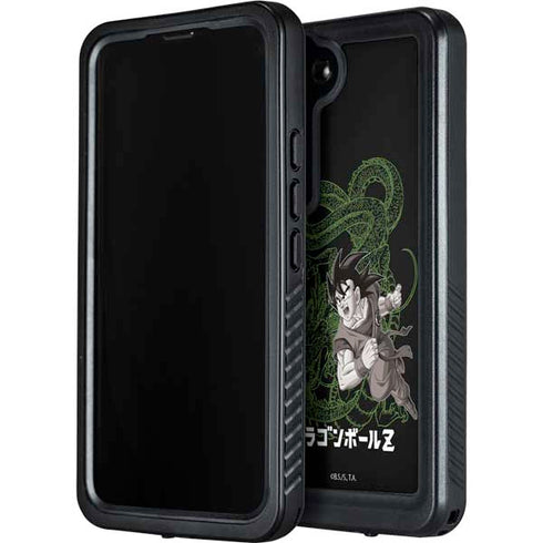 Dragon Ball Z Goku and Shenron Galaxy S24 Plus Waterproof Case