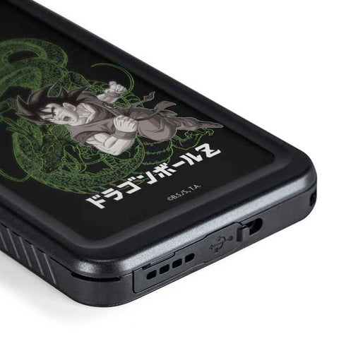 Dragon Ball Z Goku and Shenron Galaxy S24 Plus Waterproof Case