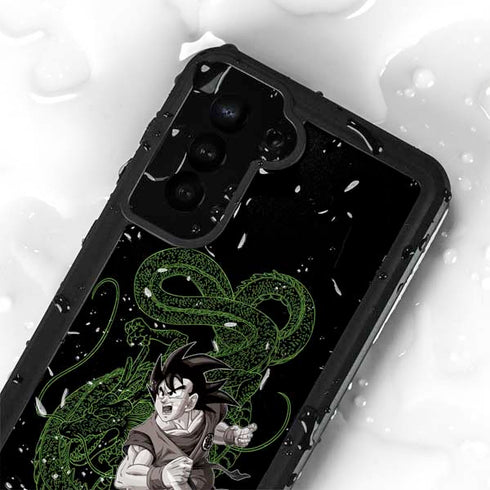 Dragon Ball Z Goku and Shenron Galaxy S24 Plus Waterproof Case