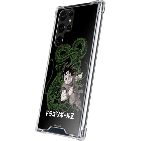 Dragon Ball Z Goku and Shenron Galaxy S24 Ultra Clear Case