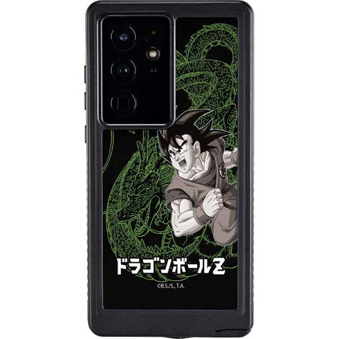 Dragon Ball Z Goku and Shenron Galaxy S24 Ultra Waterproof Case