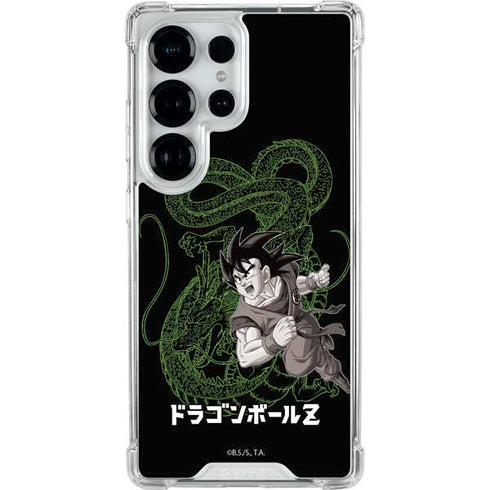 Dragon Ball Z Goku and Shenron Galaxy S25 Ultra Clear Case