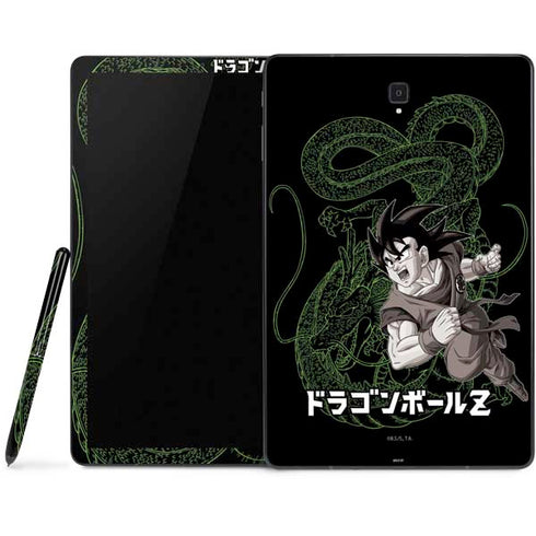 Dragon Ball Z Goku and Shenron Samsung Galaxy Tab Skin