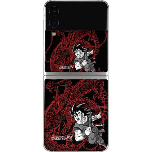 Dragon Ball Z Goku and Shenron Galaxy Z Flip4 5G Skin