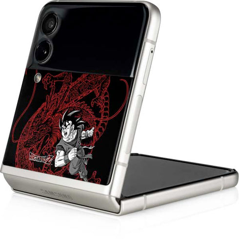 Dragon Ball Z Goku and Shenron Galaxy Z Flip4 5G Skin