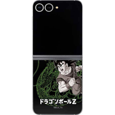 Dragon Ball Z Goku and Shenron Galaxy Z Flip6 Skin