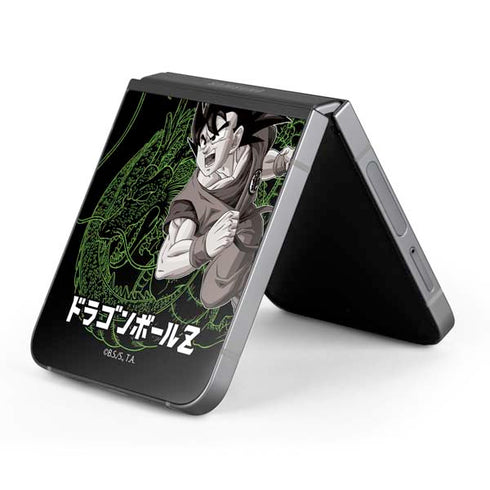 Dragon Ball Z Goku and Shenron Galaxy Z Flip6 Skin