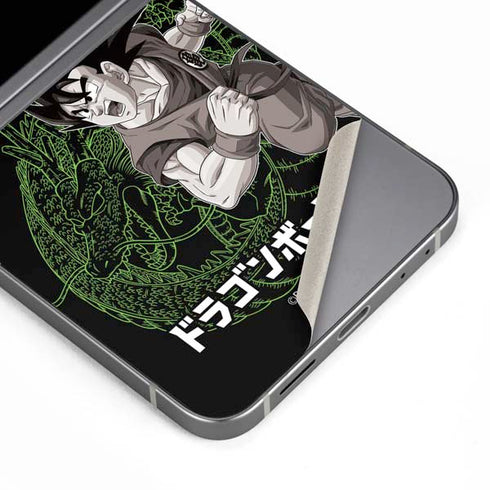 Dragon Ball Z Goku and Shenron Galaxy Z Flip6 Skin