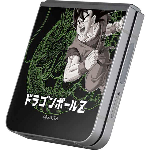 Dragon Ball Z Goku and Shenron Galaxy Z Flip6 Skin