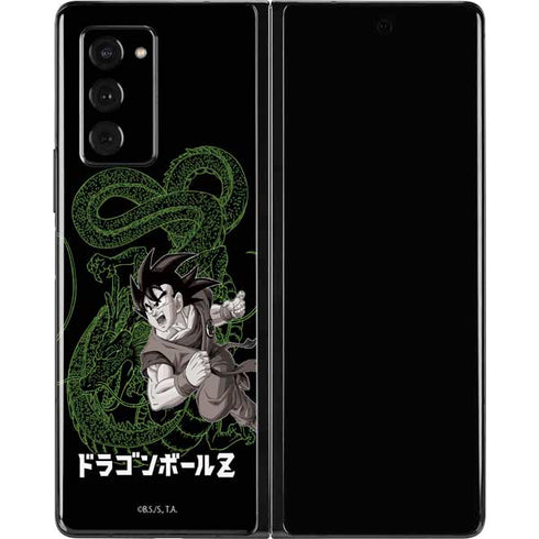 Dragon Ball Z Goku and Shenron Galaxy Z Fold2 5G Skin