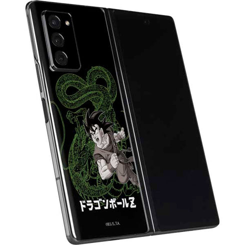 Dragon Ball Z Goku and Shenron Galaxy Z Fold2 5G Skin