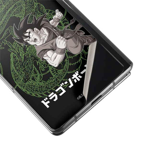 Dragon Ball Z Goku and Shenron Galaxy Z Fold2 5G Skin