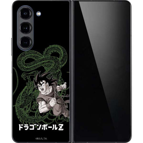 Dragon Ball Z Goku and Shenron Galaxy Z Fold5 5G Skin