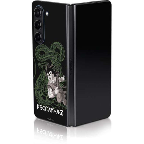 Dragon Ball Z Goku and Shenron Galaxy Z Fold5 5G Skin