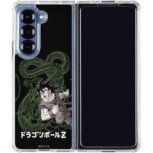 Dragon Ball Z Goku and Shenron Galaxy Z Fold6 Clear Case