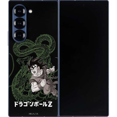 Dragon Ball Z Goku and Shenron Galaxy Z Fold6 Skin