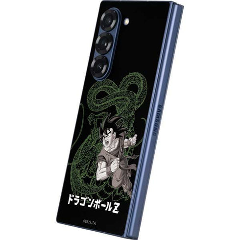 Dragon Ball Z Goku and Shenron Galaxy Z Fold6 Skin