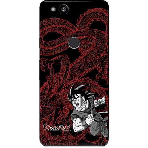 Dragon Ball Z Goku and Shenron Google Pixel 2 Skin