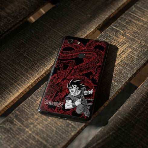 Dragon Ball Z Goku and Shenron Google Pixel 3 Skin