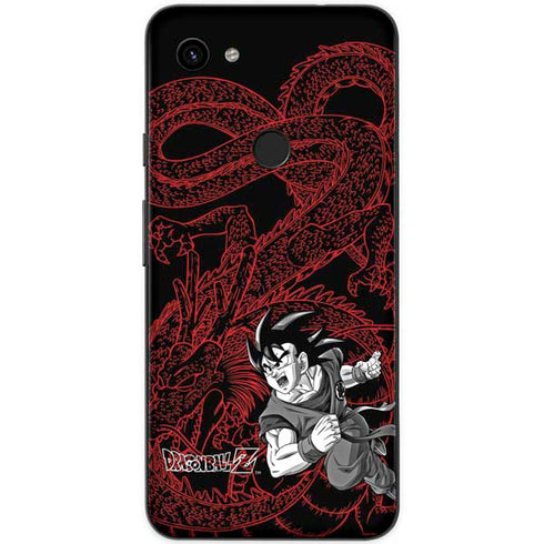 Dragon Ball Z Goku and Shenron Google Pixel 3a Skin