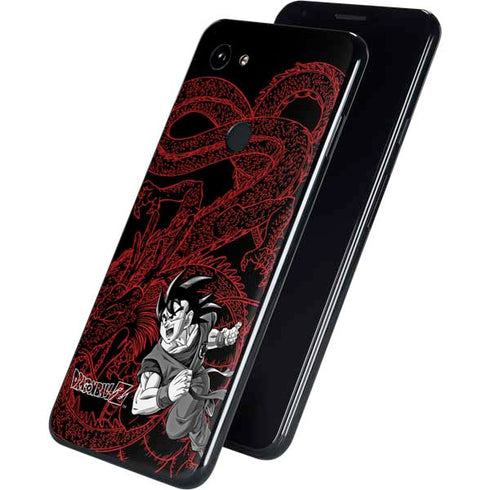 Dragon Ball Z Goku and Shenron Google Pixel 3a Skin