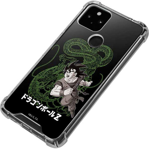 Dragon Ball Z Goku and Shenron Google Pixel 5 Clear Case