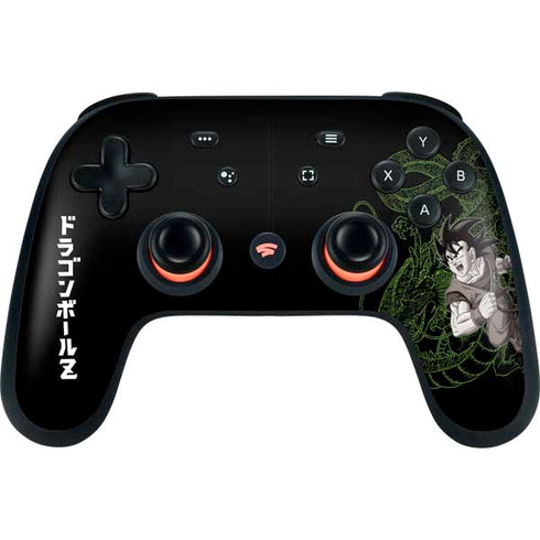 Dragon Ball Z Goku and Shenron Google Stadia Controller Skin
