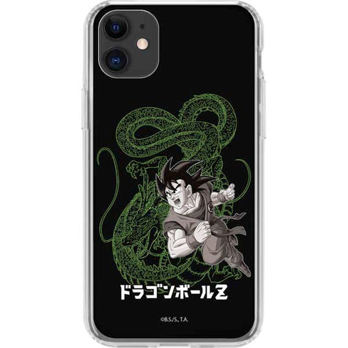 Dragon Ball Z Goku and Shenron iPhone 11 Clear Case