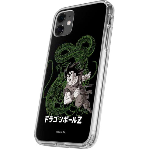Dragon Ball Z Goku and Shenron iPhone 11 Clear Case