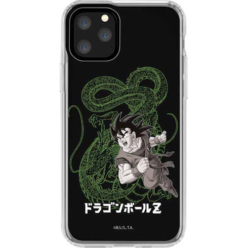Dragon Ball Z Goku and Shenron iPhone 11 Pro Clear Case