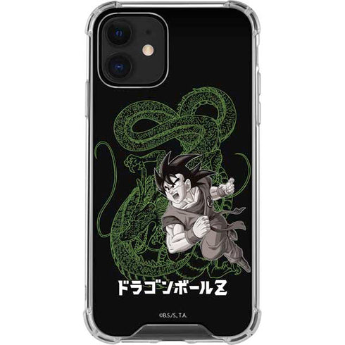 Dragon Ball Z Goku and Shenron iPhone 12 Mini Clear Case