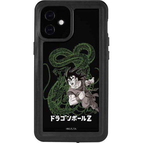 Dragon Ball Z Goku and Shenron iPhone 12 Mini Waterproof Case