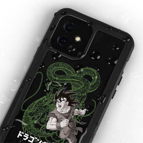 Dragon Ball Z Goku and Shenron iPhone 12 Mini Waterproof Case