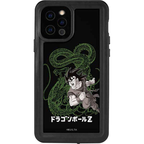 Dragon Ball Z Goku and Shenron iPhone 12 Pro Waterproof Case