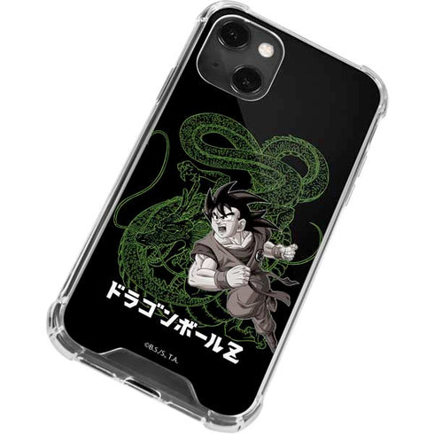 Dragon Ball Z Goku and Shenron iPhone 13 Mini Clear Case