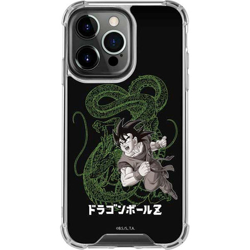 Dragon Ball Z Goku and Shenron iPhone 13 Pro Clear Case