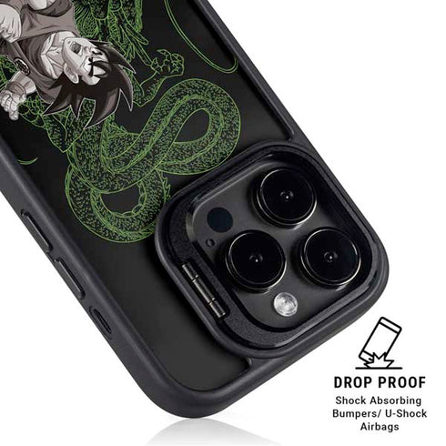 Dragon Ball Z Goku and Shenron iPhone 13 Pro Kickstand Case