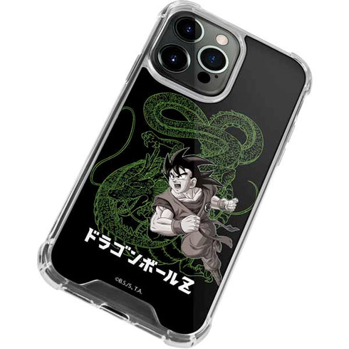 Dragon Ball Z Goku and Shenron iPhone 13 Pro Max Clear Case