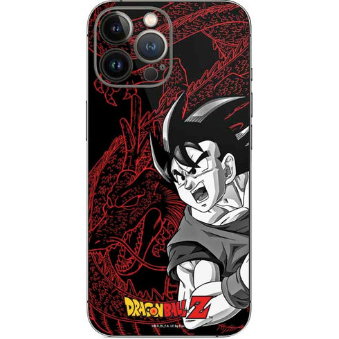 Dragon Ball Z Goku and Shenron iPhone 13 Pro Max Skin
