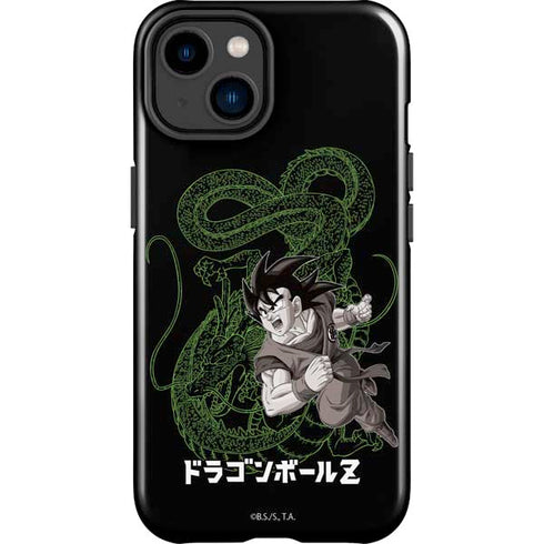 Dragon Ball Z Goku and Shenron iPhone 14 Plus Impact Case