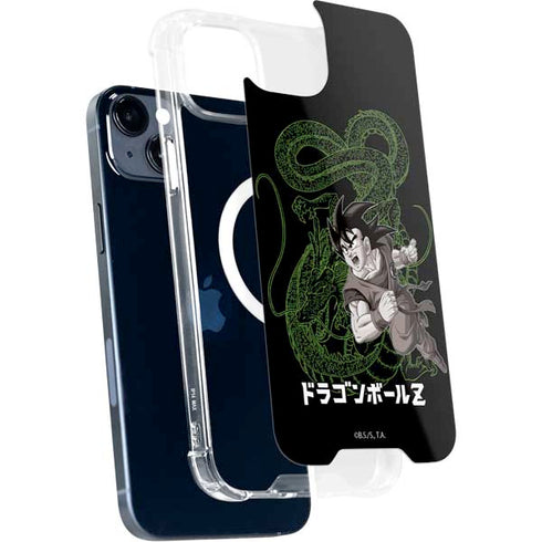 Dragon Ball Z Goku and Shenron iPhone 15 Plus MagSafe Case