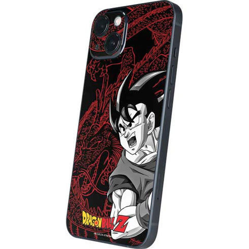Dragon Ball Z Goku and Shenron iPhone 15 Plus Skin