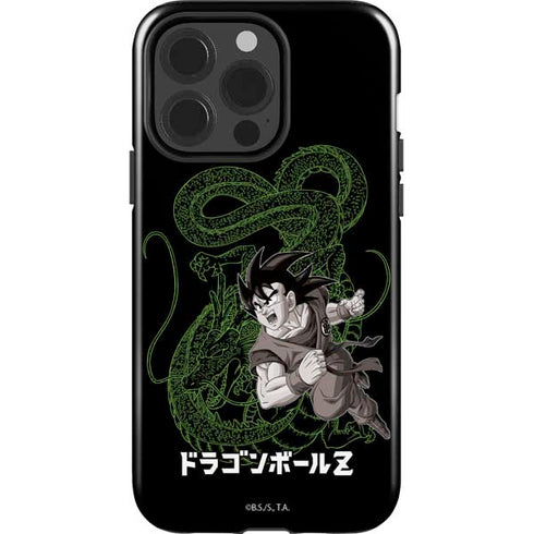 Dragon Ball Z Goku and Shenron iPhone 15 Pro Impact Case